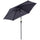 Parasol de jardin Ø2,7x2,35 m Mât Ø38 mm en Aluminium et Tissu Polyester Gris
