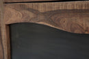 Mobile Yellowstone 175x40x80 cm in Legno di Acacia e Ferro Marrone e Nero