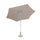 Joli parasol de jardin Ø3 m en aluminium gris tourterelle