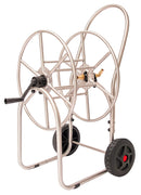 Carrello Avvolgitubo Manuale con Ruote 80 mt Tubo Ø3/4” in Acciaio Inox Agrati