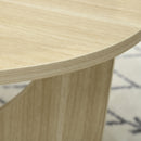 Tavolino Ovale 110x60x45 cm in Truciolato Rovere