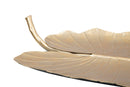 Svuota Tasche Foglia Glam 23x2x35,5 cm in Ferro Oro