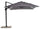 Ombrellone da Giardino Decentrato 3x4m in Alluminio Telo in Poliestere Senso Antracite