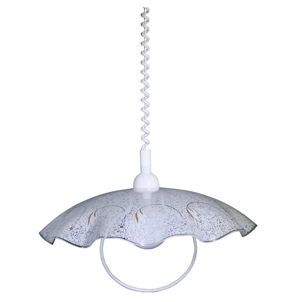 Loquet D45 1xE27 Blanc Cadre Verre Plaque Blanc E-Energy Camilla sconto