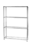 Scaffale 4 Ripiani 121x35x168 cm in Metallo Cromato Tosini