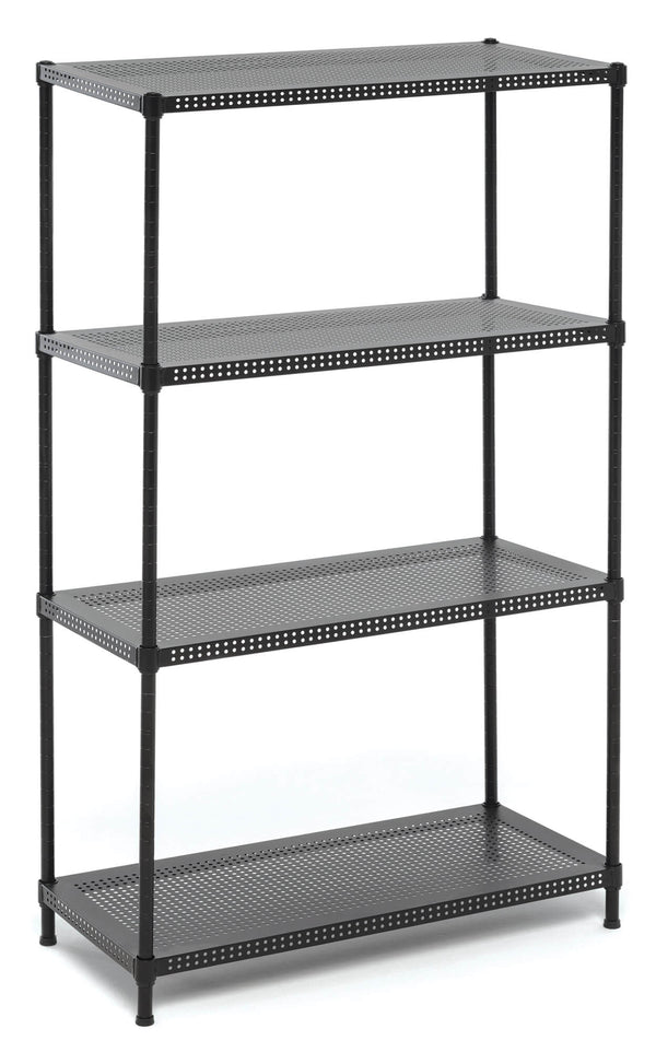 Fumer Urban-4 Bibliothèque en métal noir 4 étagères sconto