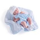 Bambola Bebè Neonato con Tutina Azzurra 43cm JC Toys