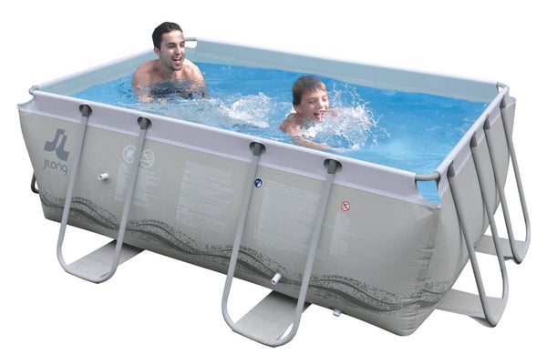 Piscine Hors Sol Rectangulaire 295x200x84cm Jilong Gris online