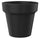 Vase Ø115x105 cm en résine Arkema POT M Anthracite