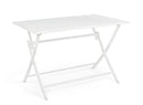 Tavolo Pieghevole da Giardino 110x70x71h cm Elin Bianco