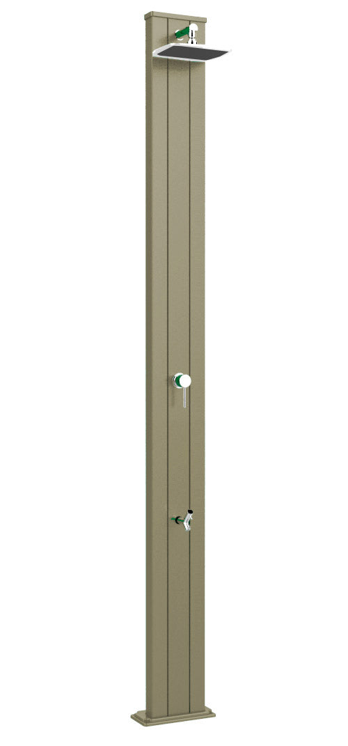 Douche de Jardin Solaire Extérieure 30L Mitigeur et Lave Pieds Arkema Spring S Champagne Bronze sconto