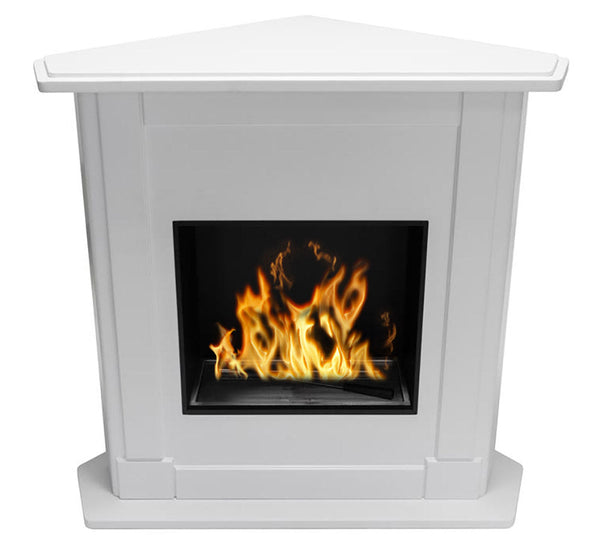 Menzi Natalie Angular Floor Bioéthanol Cheminée 100x97 cm Blanc sconto