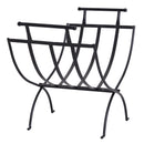 Portalegna Legnaia Pieghevole in Ferro 60x35x45 cm Max 30Kg  Nero