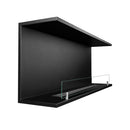 Camino a Bioetanolo da Incasso ad angolo 120x24,5x50 cm Trevi 120 Nero 