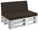 Cuscini per Pallet 120x80 cm Seduta e Schienale in Similpelle Mariotti Reforma Marrone