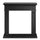 Cornice per Camino 89,5x28x90,5 cm Jefferson Rivestimento in Legno Nero