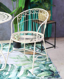 Set Tavolo e 2 Sedie da Giardino in Metallo Ragusa Avorio