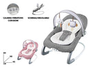 Sdraietta Dondolo con Musica per Bambini 60x68x42 cm  in Acciaio e Poliestere Baby Soft  