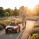 Macchina Elettrica per Bambini Licenza Ufficiale Mini Cooper S Cabrio 12V Sedili in Pelle e Telecomando Rosso