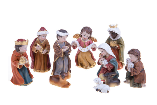 Nativité 10 Pcs H12 cm en Résine prezzo
