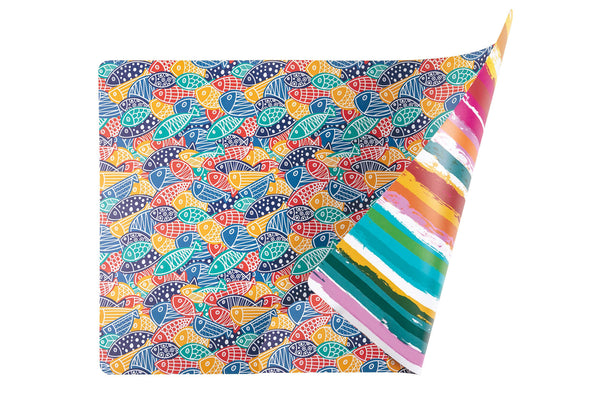 Lot de 6 sets de table double face 45x30 cm VdE Tivoli 1996 Can Fisher sconto