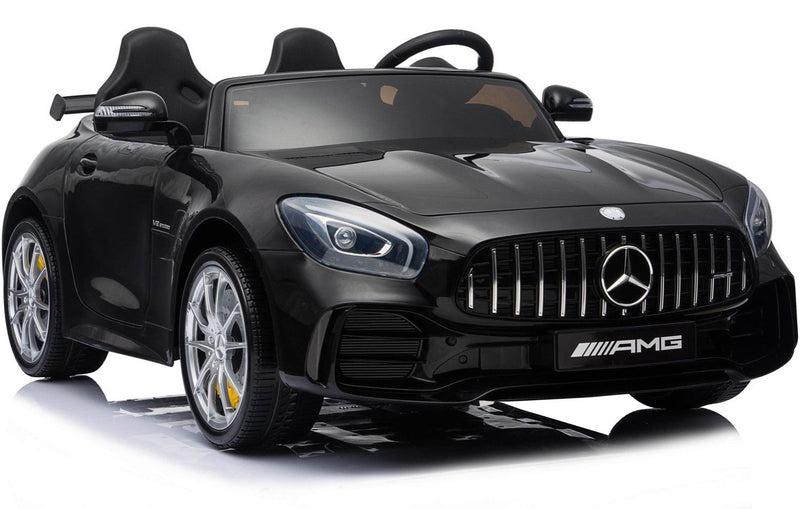 Macchina Elettrica per Bambini 2 Posti 24V con Licenza Mercedes GTR AMG Nera