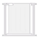 Cancellino per Cani Regolabile 75-82x76 cm con Chiusura Automatica in Acciaio e ABS Bianco      