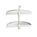 Cestello Girevole Ø75 cm per Mobile da Cucina 90 cm in Plastica Emuca Bianco