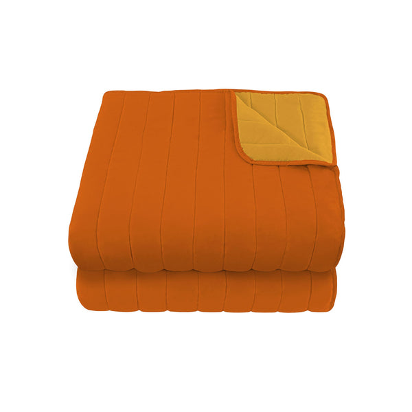 Couette Double Face 100gr Orange/Jaune Différentes Tailles prezzo