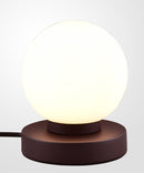 Lampada da Tavolo da Interno Attacco E14 in Metallo Ruggine 