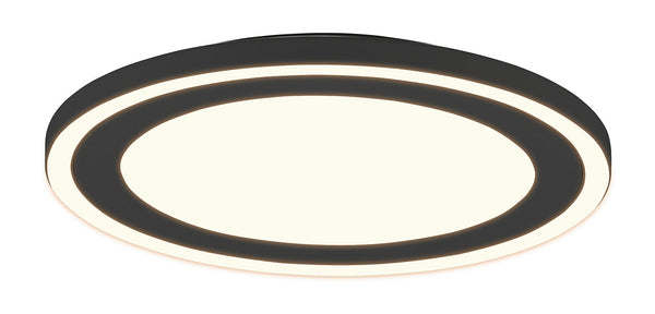 acquista Plafoniera da Interno a LED in Plastica Nero Opaco