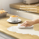 Credenza Moderna 105x40x83 cm Mobile Buffet con Cassetto e Armadietti in MDF Bianco      