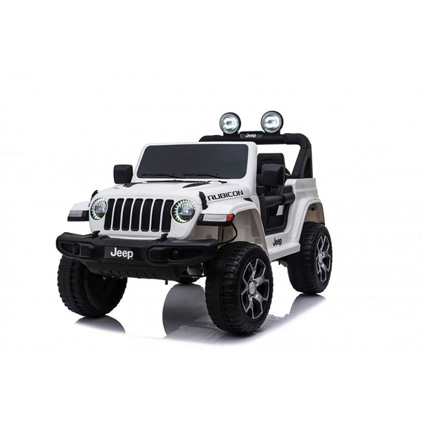 prezzo Macchina Elettrica per Bambini Fuoristrada Jeep Wrangler Rubicon 12V con Telecomando Bianco