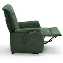 Poltrona Alzapersona Elettrica 2 Motori 76x96x105 cm in Tessuto Boston Verde