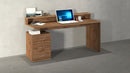 Scrivania 3 Cassetti e Ripiani a Giorno 160x60x90 cm New Selina Rovere Wotan  