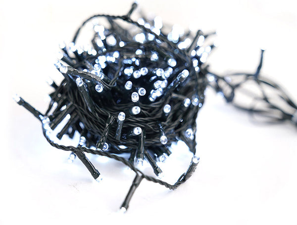 Lumières de Noël 300 LED 15m Lumière d'Intérieur Blanc Froid sconto