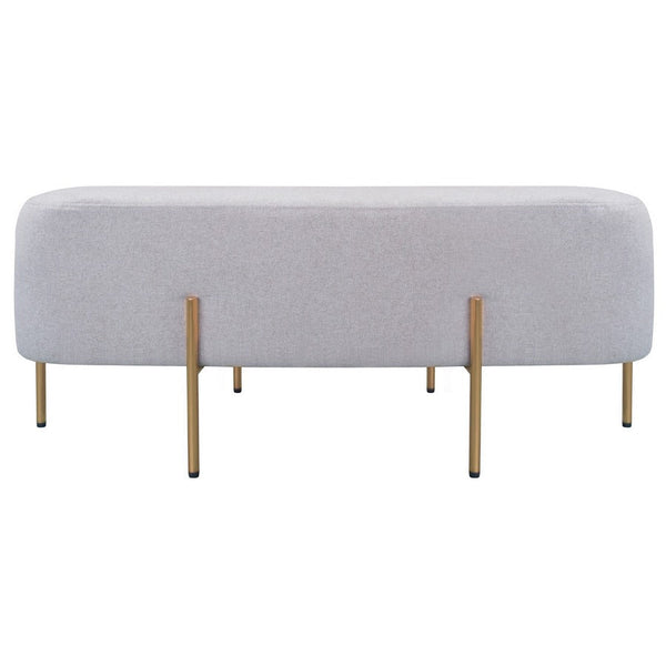 sconto Pouf Poggiapiedi 97x39x40 cm in Tessuto Kate Beige