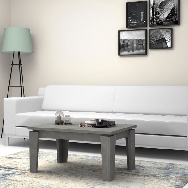 Tavolino basso da salotto 90x60x45 cm Coffee cemento prezzo