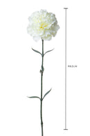 Set 12 Fiori Artificiali di Garofano H 67 cm