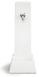 Fontana da Giardino Senza Rubinetto in Cemento Granulato di Marmo Malmo Bianco