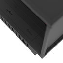 Camino a Vapore Elettrico Bifacciale Angolare a Sinistra 80x50x40 cm Invapo Corner L800 Nero      