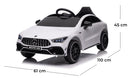 Macchina Elettrica per Bambini 12V con Licenza Mercedes CLA45 AMG Bianca 