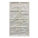 Set 10 Pannelli Decorativi Area 7,2 mq 120x60x3 cm Rivestimento Murale Effetto Pietra Naturale 3D in PU Bianco Leccese