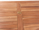 Tavolo Pieghevole da Giardino 80x150xH75 cm in Teak Legno naturale