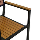 Sedia da Giardino 55X58xh83 cm in Alluminio e Polywood  Antracite