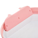 Toilette Chiusa per Gatti 47x55x44 cm con Vassoio Estraibile e Paletta Rosa