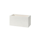 Vaso Rettangolare Indoor e Outdoor Tera Schio Cassa Maxi Chalk 78,5x39 cm in Plastica Bianco Gesso 