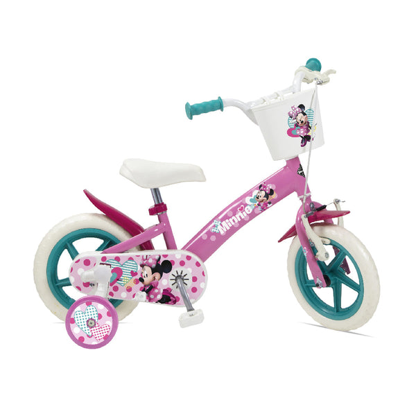Vélo pour fille 12'' avec freins V-Brake avec licence Disney Minnie sconto
