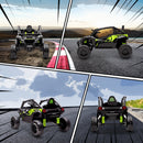Macchina Elettrica per Bambini 3-5 Anni 12V con Licenza Kawasaki Doppio Motore Telecomando e Musica Nero      