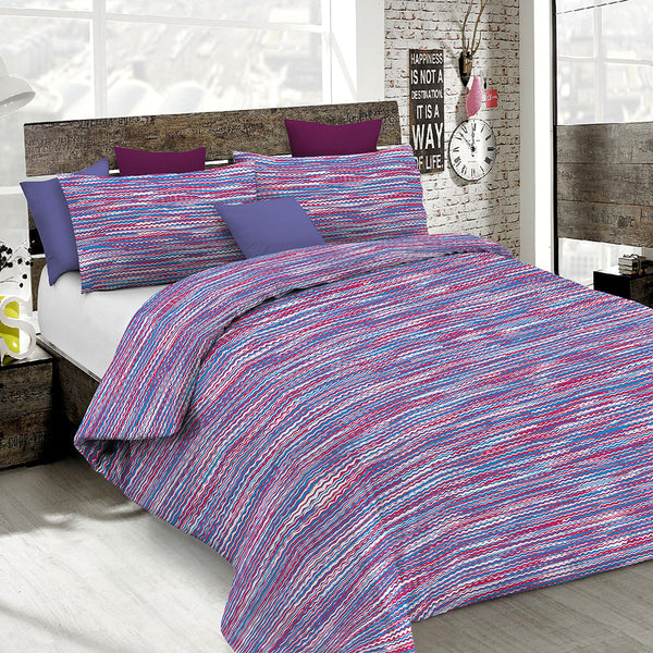 sconto Housse de couette avec imprimé sur le sac et taies d'oreiller Doubleface Misson